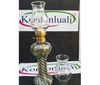 Gaz Lambası Burgulu 40 cm Koyu Füme 1 Koli 12 Ad