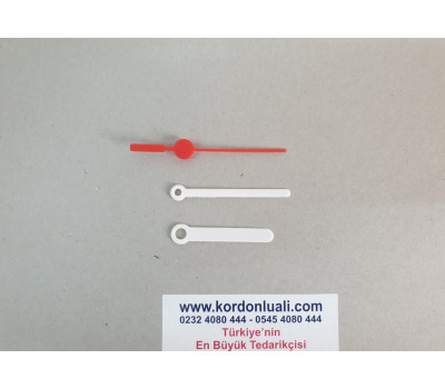 Akrep 5 cm Yelkovan 5.9 cm Plastik Beyaz